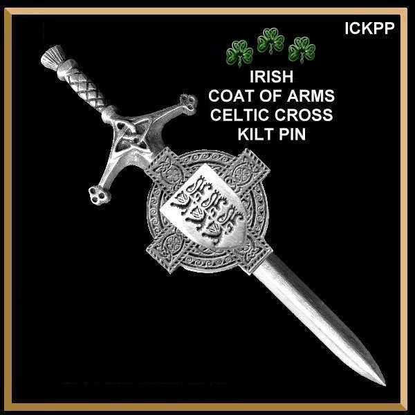 Corry Irish Coat of Arms Shield Kilt Pin ~ ISLKP